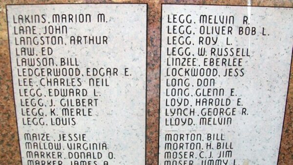 DEPEW COMMUNITY VETERANS MEMORIAL HONOR ROLL STONES J