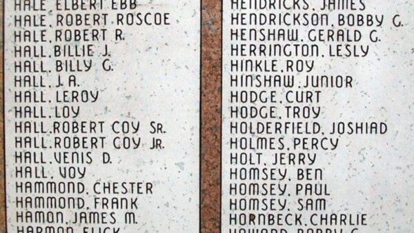 DEPEW COMMUNITY VETERANS MEMORIAL HONOR ROLL STONES G