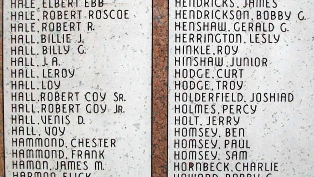DEPEW COMMUNITY VETERANS MEMORIAL HONOR ROLL STONES G