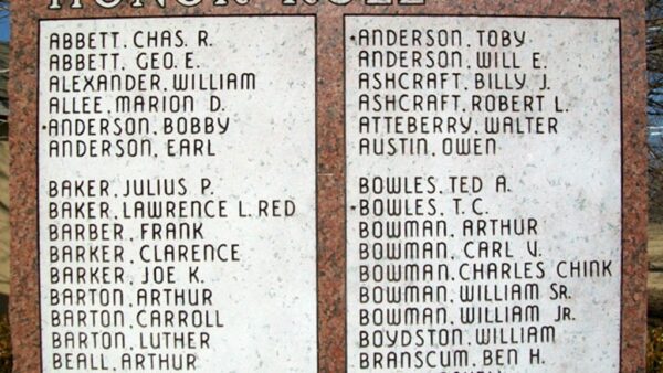 DEPEW COMMUNITY VETERANS MEMORIAL HONOR ROLL STONES A