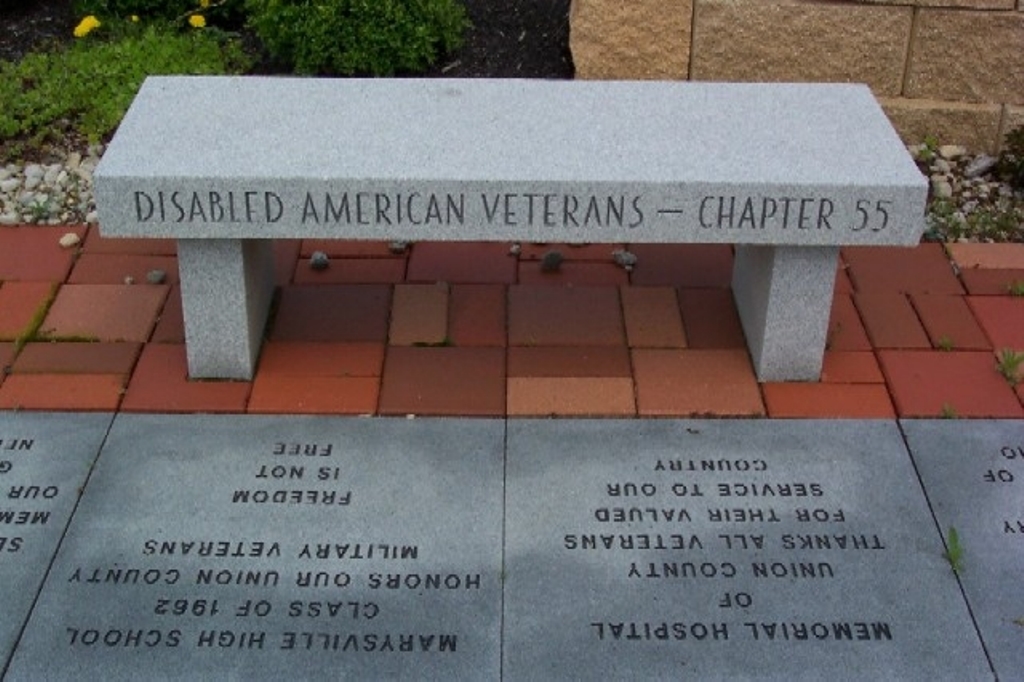 UNION COUNTY VETERANS MONUMENT BENCH C