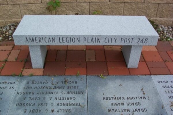 UNION COUNTY VETERANS MONUMENT BENCH B