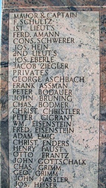 SCHUTZ’S BATTERY CIVIL WAR MEMORIAL STONE B