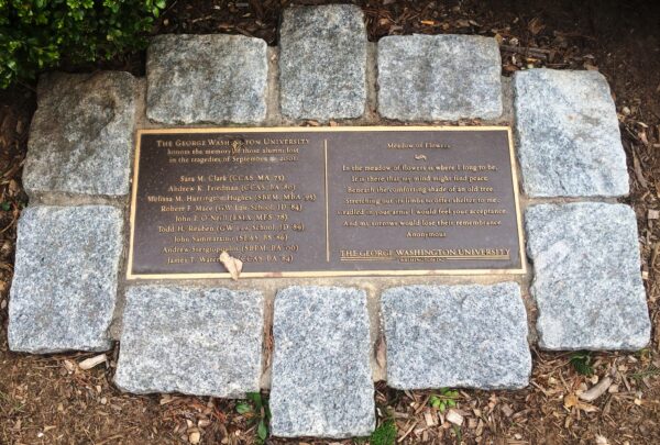 THE GEORGE WASHINGTON UNIVERSITY SEPTEMBER 11, 2001 ALUMNI LOSS MEMORIAL