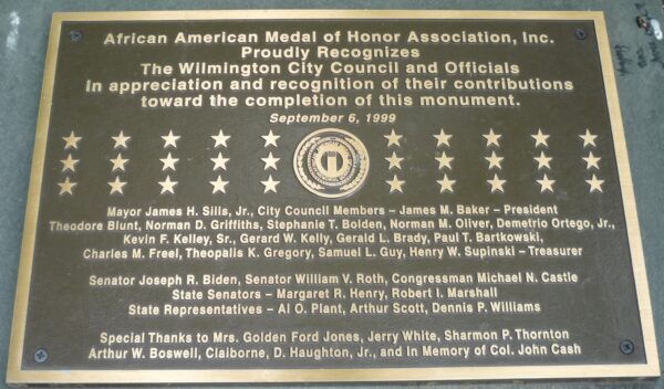 AFRICAN AMERICAN MEDAL OF HONOR RECIPIENTS MEMORIAL PLAQUE O