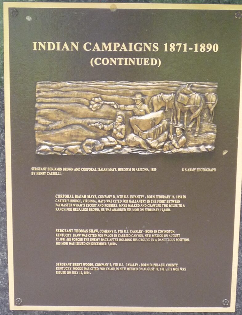 AFRICAN AMERICAN MEDAL OF HONOR RECIPIENTS MEMORIAL PLAQUE F