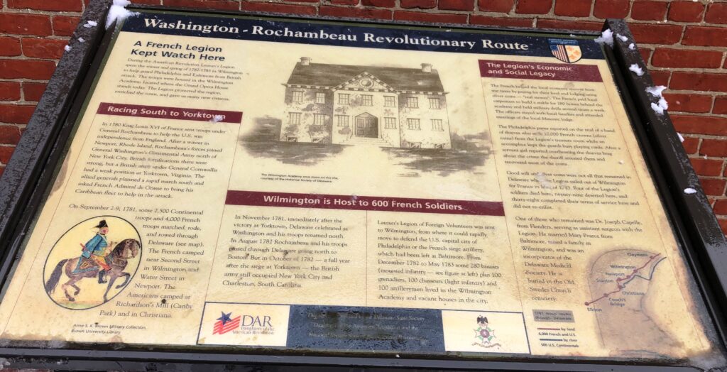 A FRENCH LEGION KEPT WATCH HERE MEMORIAL PANEL