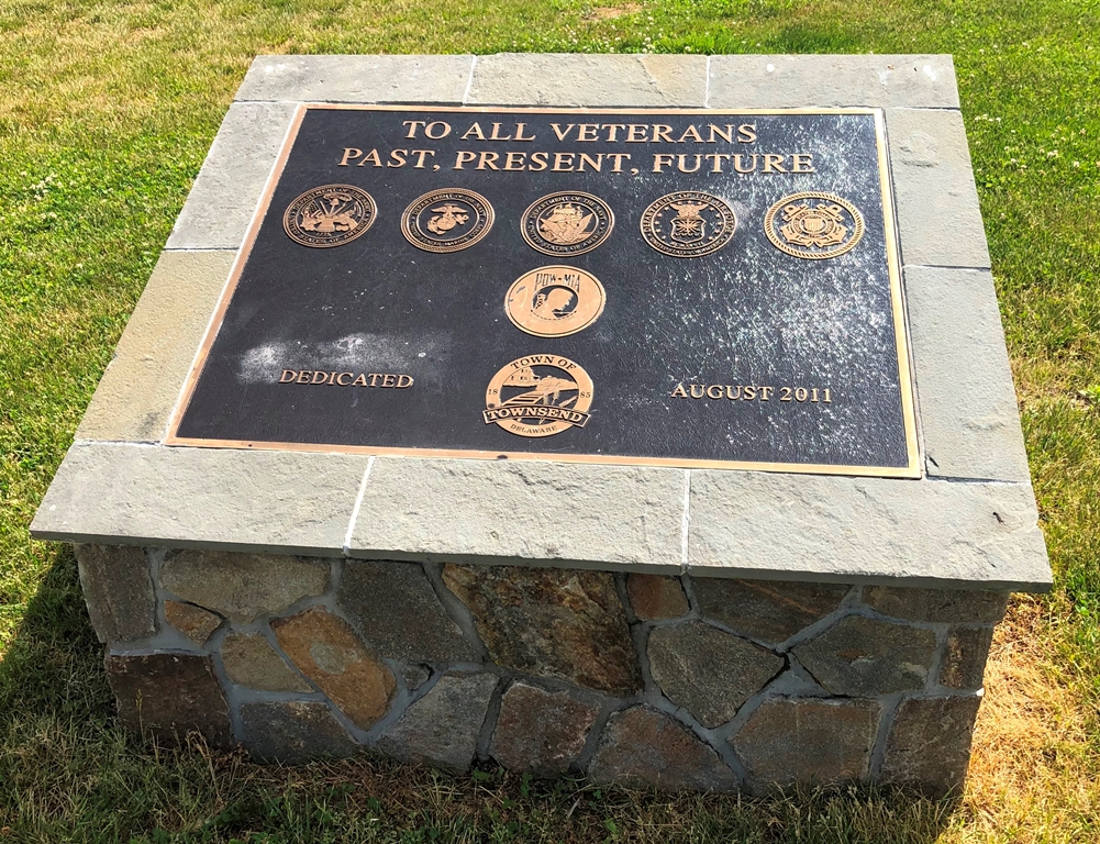 TOWN OF TOWNSEND ALL VETERANS MEMORIAL PLAQUE