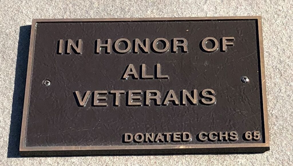 WILMINGTON ALL VETERANS MEMORIAL PLAQUE