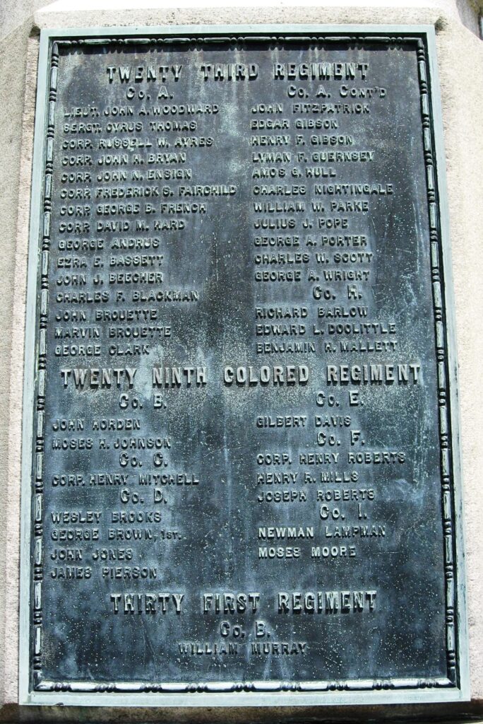 WATERTOWN CIVIL WAR MEMORIAL PLAQUE C