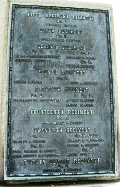 WATERTOWN CIVIL WAR MEMORIAL PLAQUE B