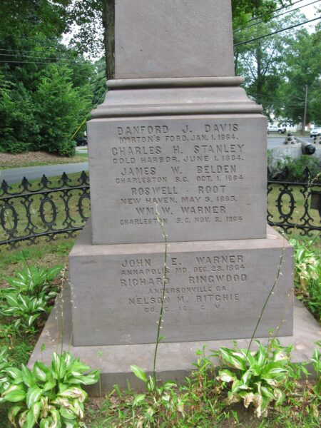 FIRST CIVIL WAR MONUMENT SIDE D