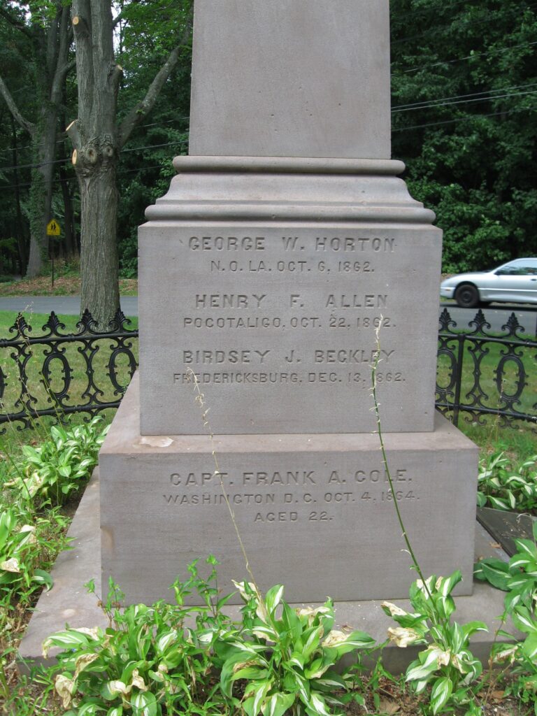 FIRST CIVIL WAR MONUMENT SIDE C