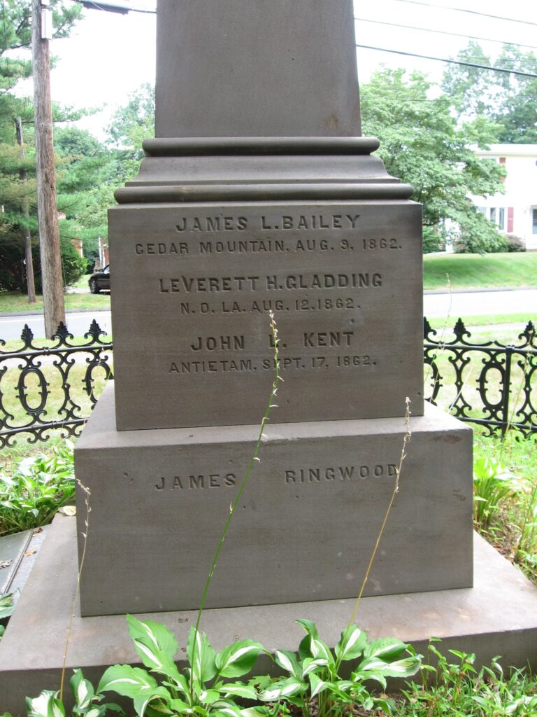 FIRST CIVIL WAR MONUMENT SIDE B