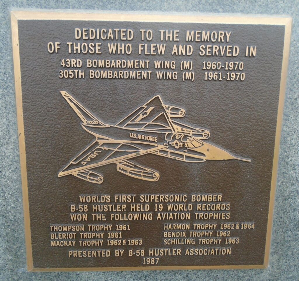 USAF ACADEMY 43RD BOMBARDMENT WING 305TH BOMBARDMENT WING MEMORIAL PLAQUE