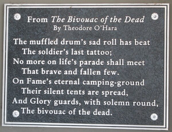 SACRAMENTO VALLEY NATIONAL CEMETERY BIVOUAC OF THE DEAD MEMORIAL PLAQUE