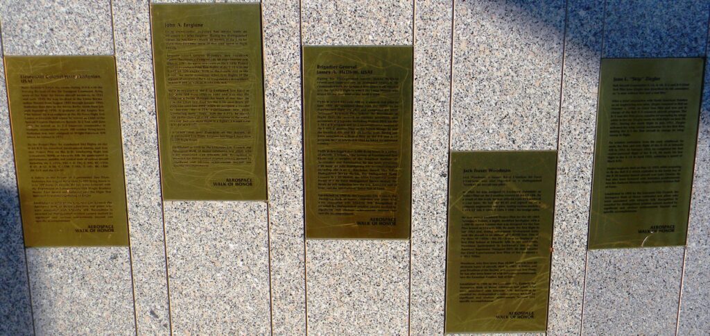F-4 PHANTOM II AEROSPACE WALK OF HONOR GROUP PLAQUES I