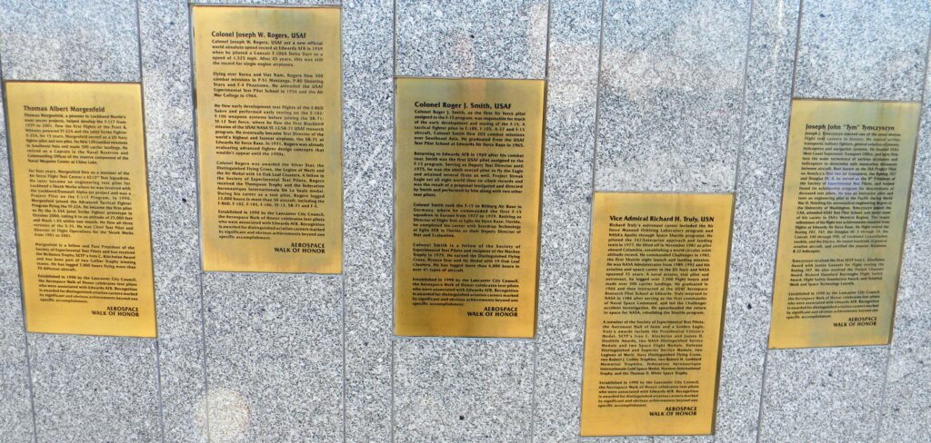 F-4 PHANTOM II AEROSPACE WALK OF HONOR GROUP PLAQUES D