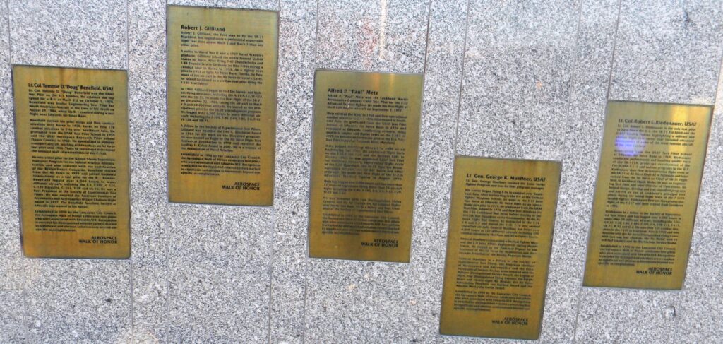 F-4 PHANTOM II AEROSPACE WALK OF HONOR GROUP PLAQUES B