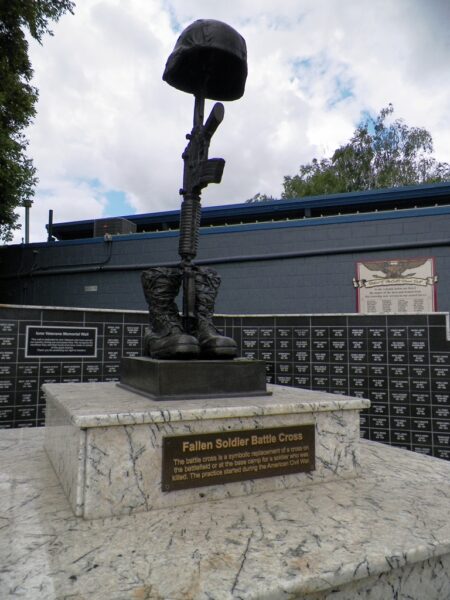 IONE VETERANS MEMORIAL PARK BATTLEFIELD CROSS