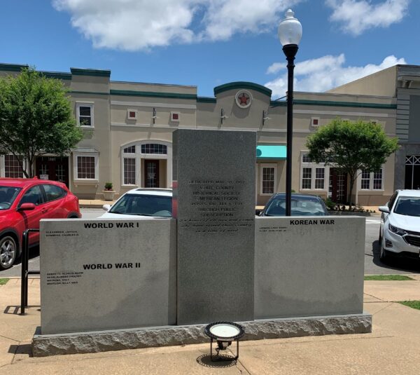 WHITE COUNTY ULTIMATE SACRIFICE WAR MEMORIAL BACK