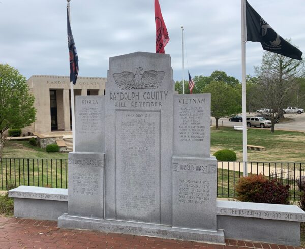 RANDOLPH COUNTY WAR VETERANS MEMORIAL