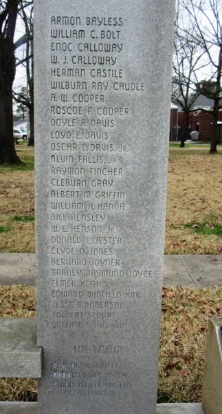 LITTLE RIVER COUNTY WAR MEMORIAL SIDE D
