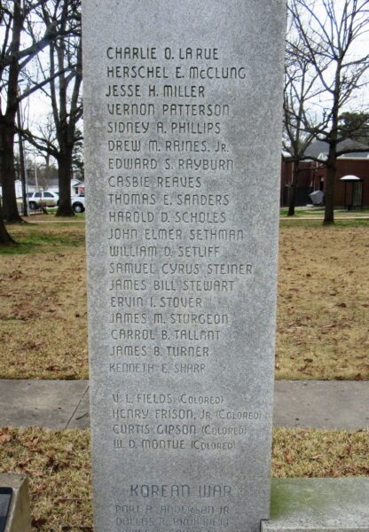 LITTLE RIVER COUNTY WAR MEMORIAL SIDE C