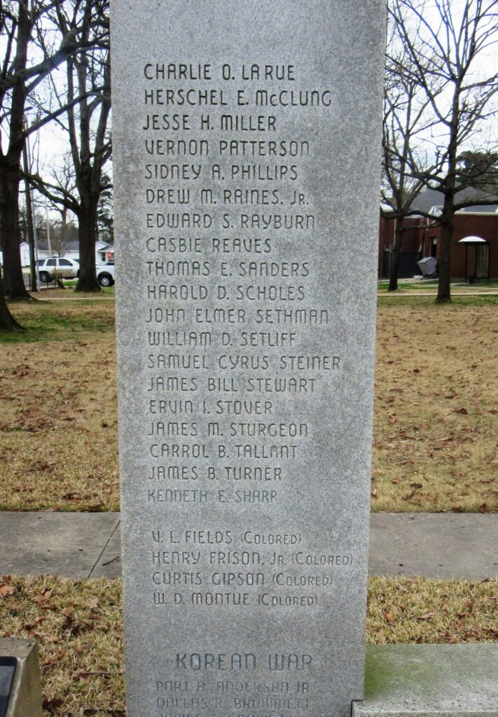 LITTLE RIVER COUNTY WAR MEMORIAL SIDE C