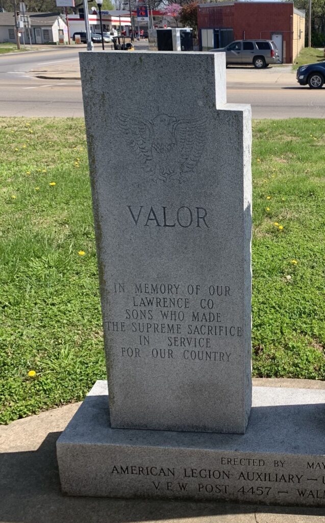 LAWRENCE CO. SUPREME SACRIFICE WAR MEMORIAL