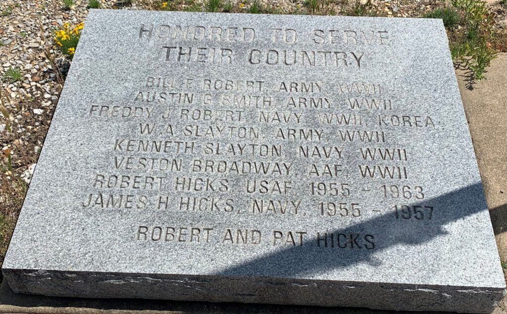HONORED TO SERVE THEIR COUNTRY WAR MEMORIAL TABLET