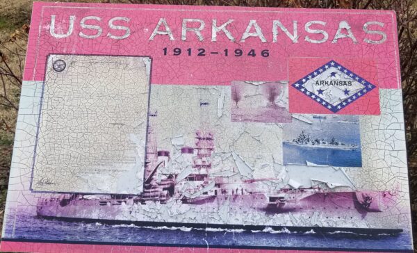 USS ARKANSAS 1912-1946 WAR MEMORIAL PANEL