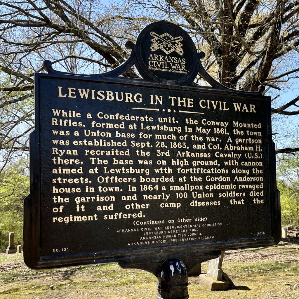 LEWISBURG IN THE CIVIL WAR MEMORIAL MARKER FRONT