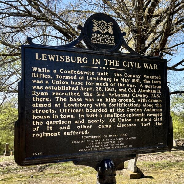 LEWISBURG IN THE CIVIL WAR MEMORIAL MARKER FRONT