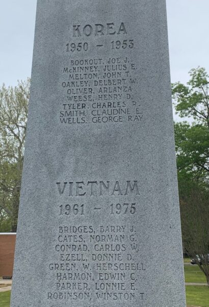 CLAY COUNTY ALL WARS VETERANS MEMORIAL STONE D