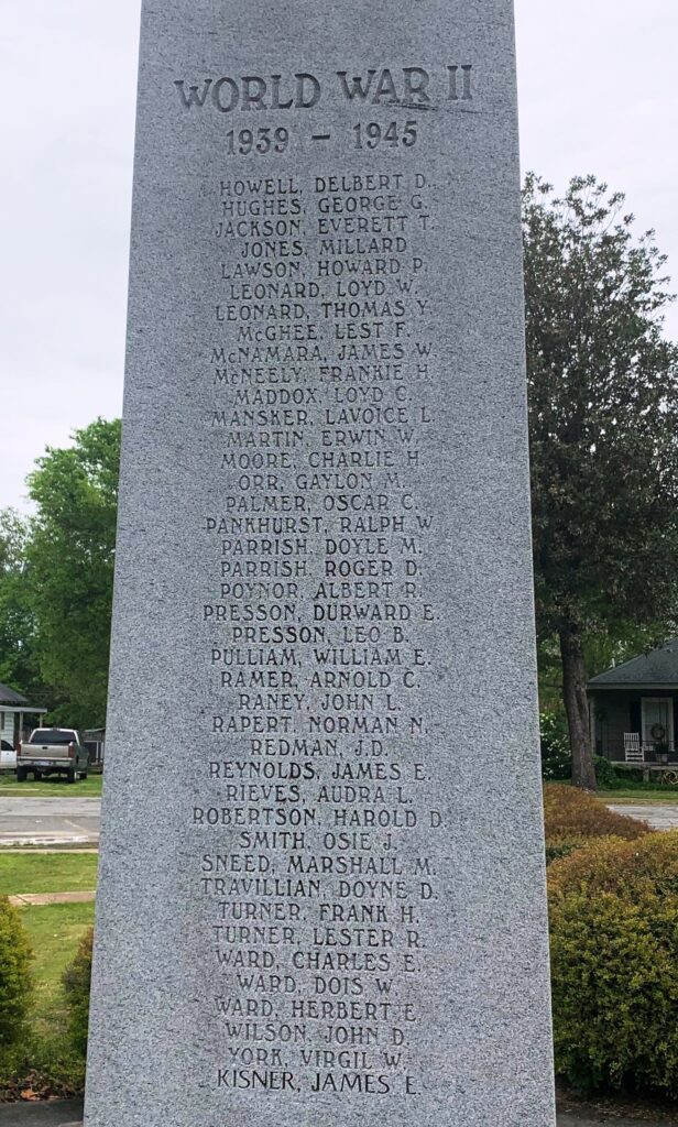 CLAY COUNTY ALL WARS VETERANS MEMORIAL STONE C