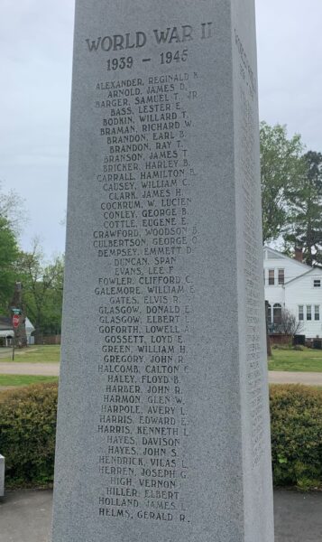 CLAY COUNTY ALL WARS VETERANS MEMORIAL STONE B