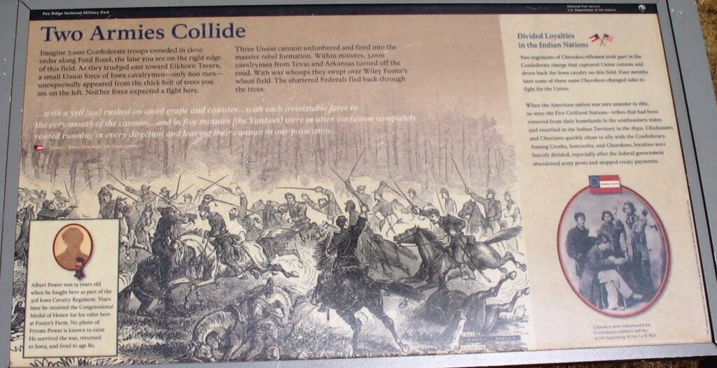 TWO ARMIES COLLIDE WAR MEMORIAL PLAQUE