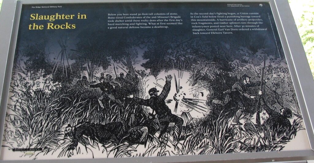 SLAUGHTER IN THE ROCKS WAR MEMORIAL PANEL