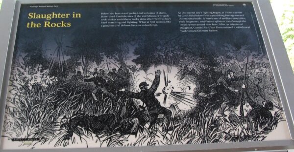 SLAUGHTER IN THE ROCKS WAR MEMORIAL PANEL