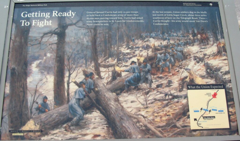 GETTING READY TO FIGHT WAR MEMORIAL PANEL