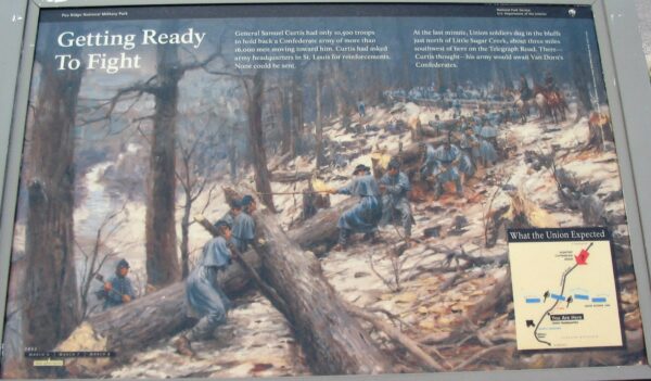 GETTING READY TO FIGHT WAR MEMORIAL PANEL