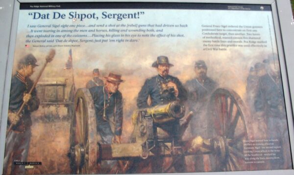 “DAT DE SHOT, SERGENT” WAR MEMORIAL PANEL
