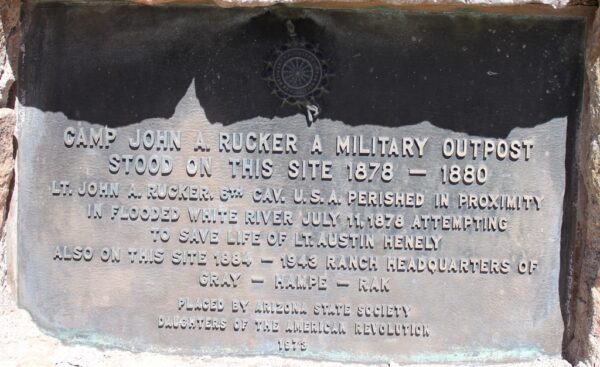 CAMP JOHN A. RUCKER A MILITARY OUTPOST MEMORIAL STONE