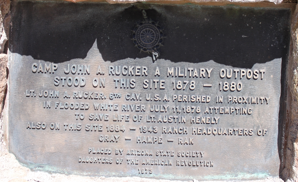 CAMP JOHN A. RUCKER A MILITARY OUTPOST MEMORIAL STONE