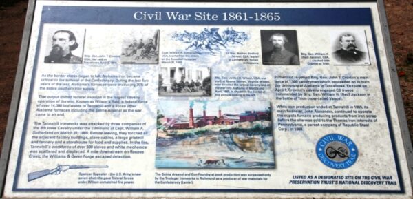 CIVIL WAR SITE 1861-1865 MEMORIAL PANEL