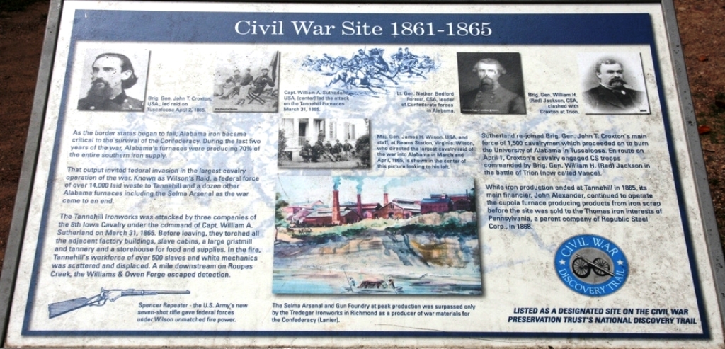 CIVIL WAR SITE 1861-1865 MEMORIAL PANEL