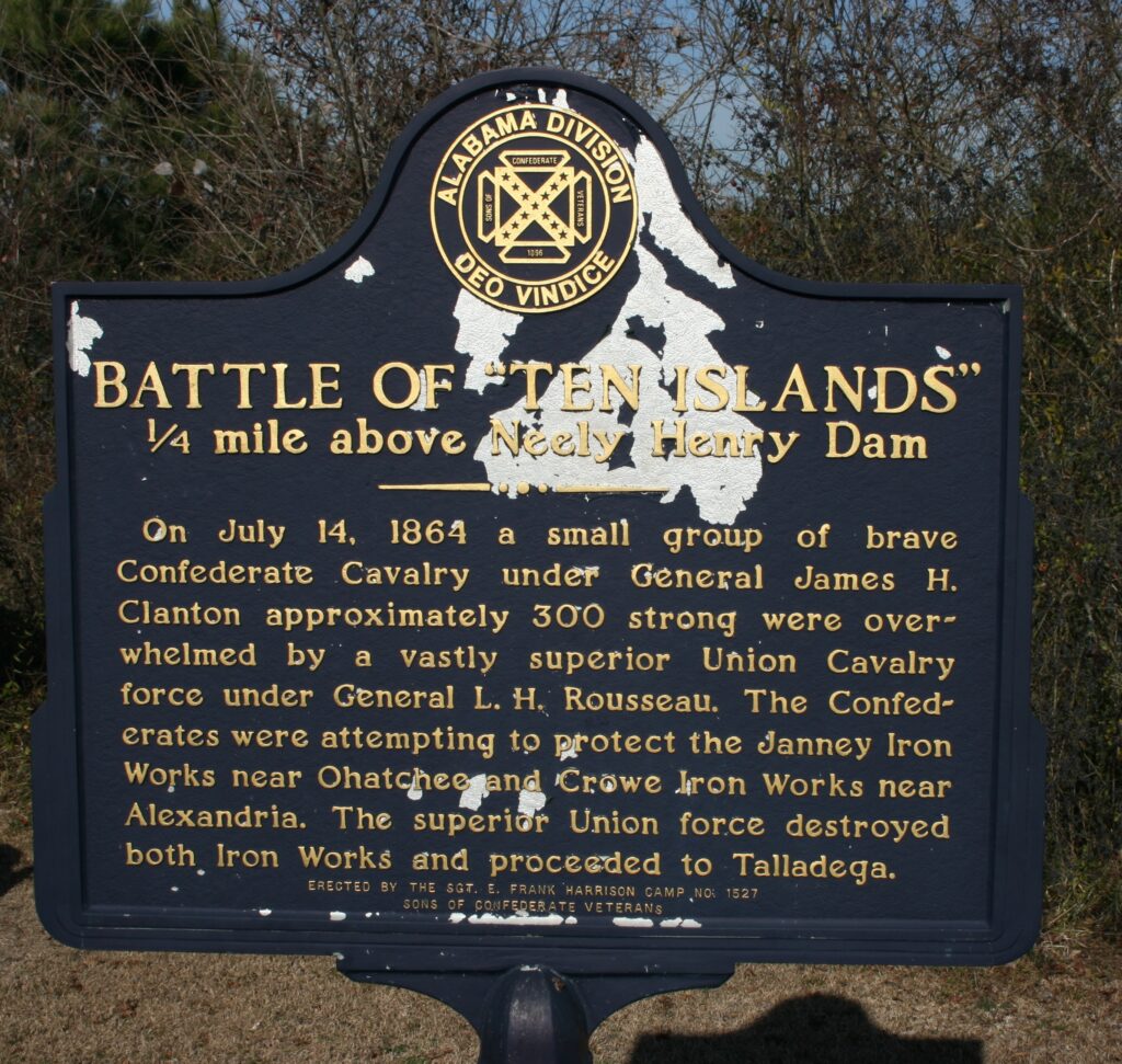 BATTLE OF “TEN ISLANDS” WAR MEMORIAL MARKER