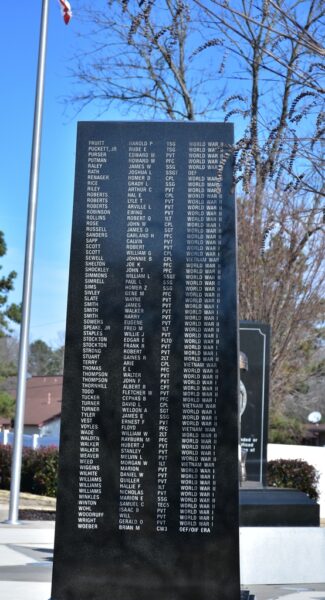 MORGAN COUNTY, AL VETERANS MEMORIAL ARMY STONE B