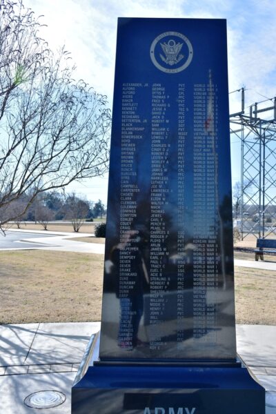 MORGAN COUNTY, AL VETERANS MEMORIAL ARMY STONE A